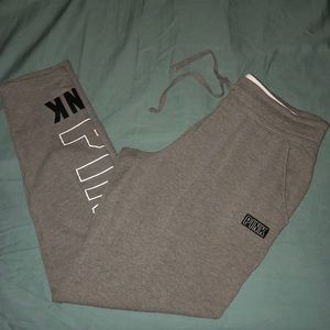 Victoria’s Secret Pink Gray jogger Sweats
